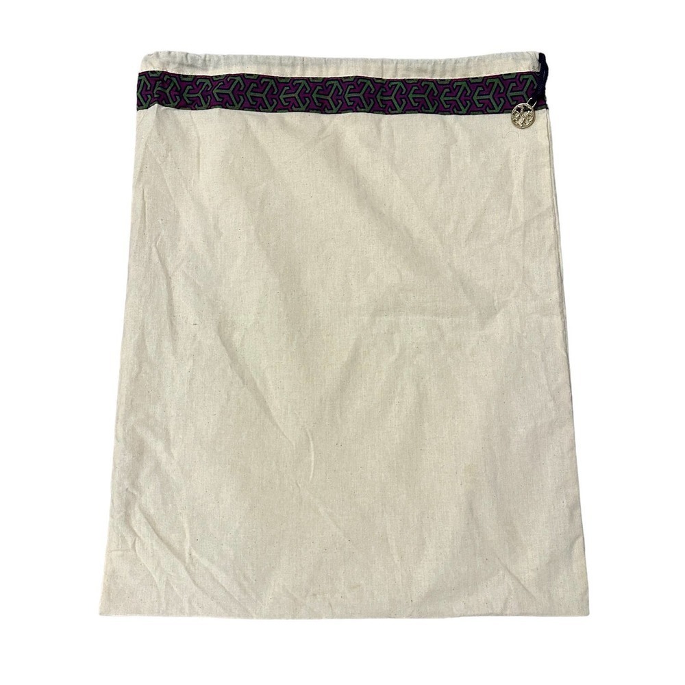 Tory Burch Dust Bag drawstring Logo charm show or bag cover 18x14 medium